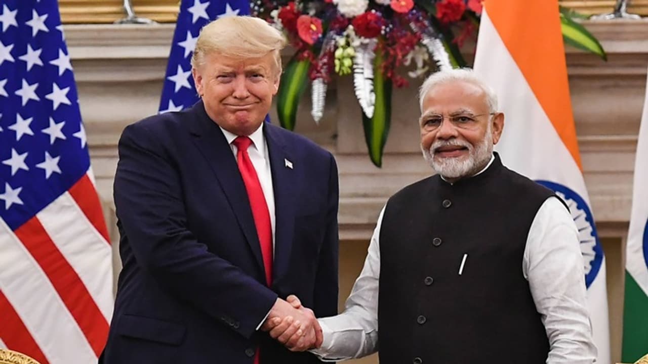 Narendra Modi with Donald Trump Narendra Modi with Donald Trump
