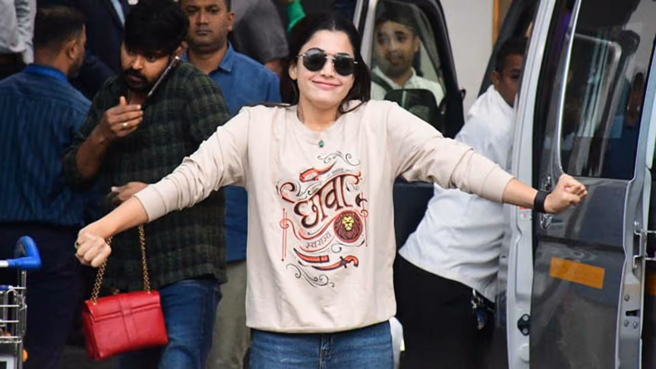 chhava actress rashmika mandana spotted chhava actress rashmika mandana spotted