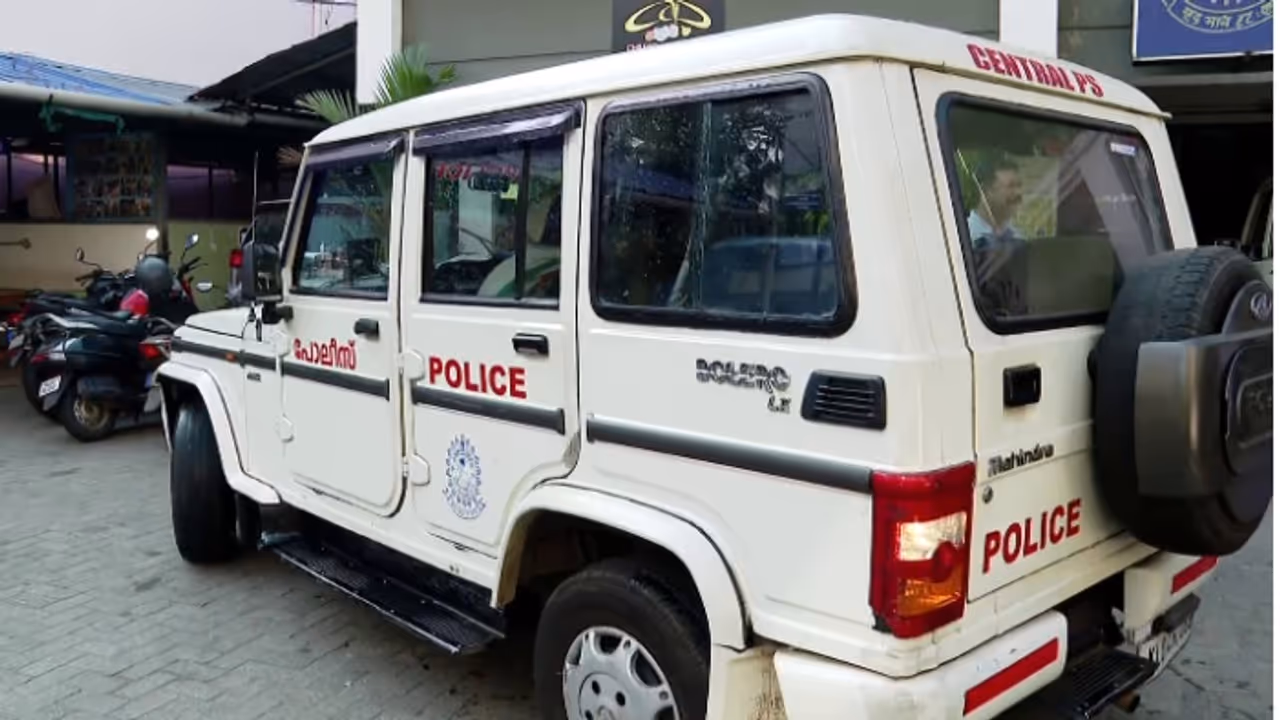 Police jeep glass broke