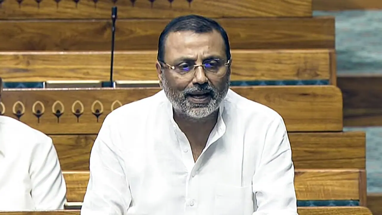 Nishikant Dubey speaks in the Lok Sabha Nishikant Dubey speaks in the Lok Sabha