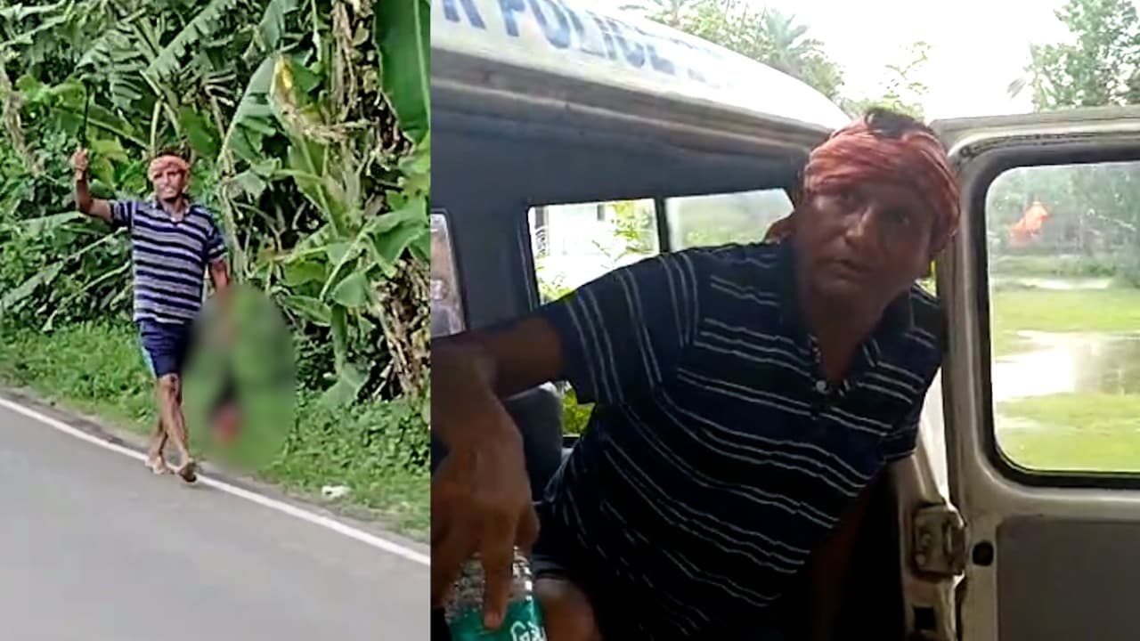 South 24 Parganas Crime Basanti youth is roaming around with a severed head in his hand bsm South 24 Parganas Crime Basanti youth is roaming around with a severed head in his hand bsm