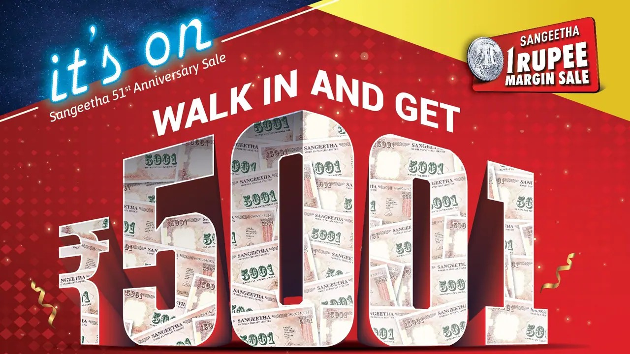 Sangeetha 1 Rupee Margin Sale Sangeetha 1 Rupee Margin Sale