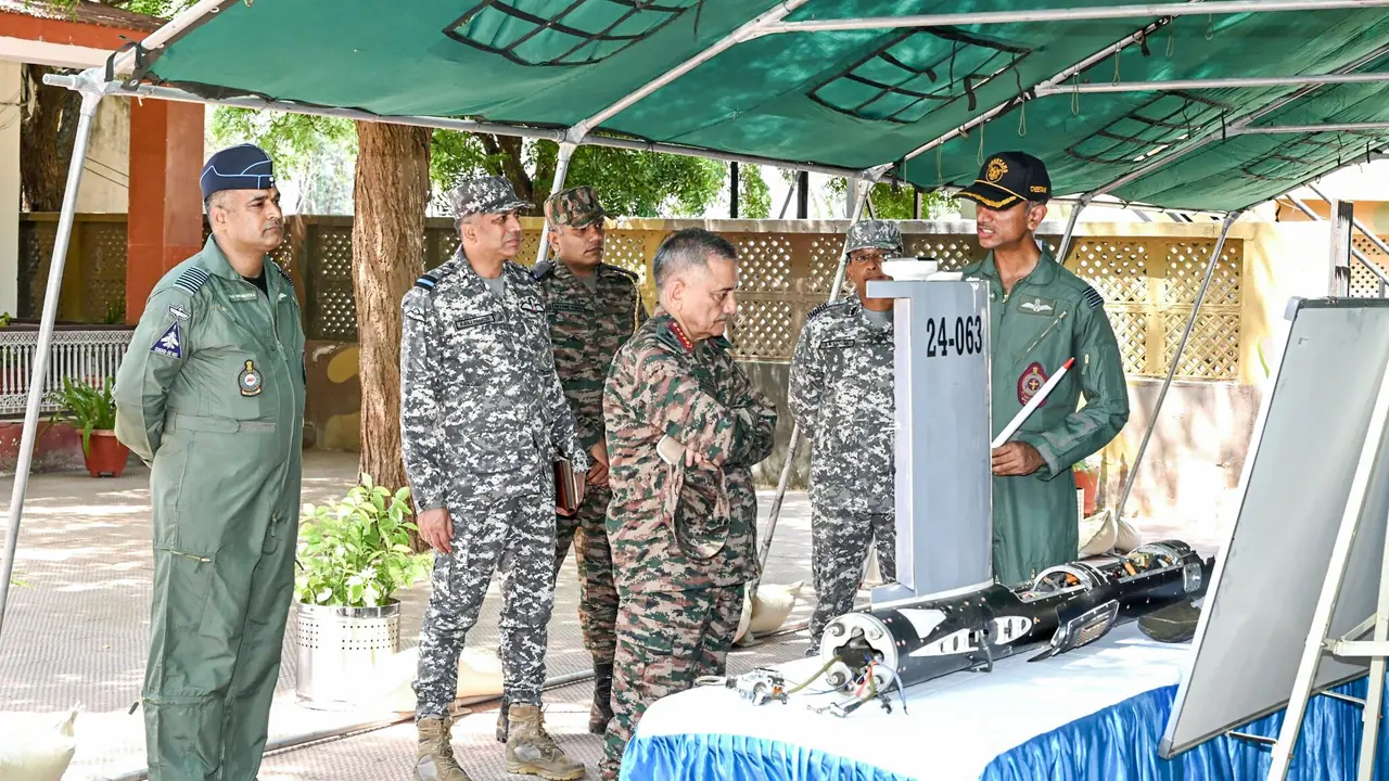 CDS General Anil Chauhan visits Air Force Station Naliya