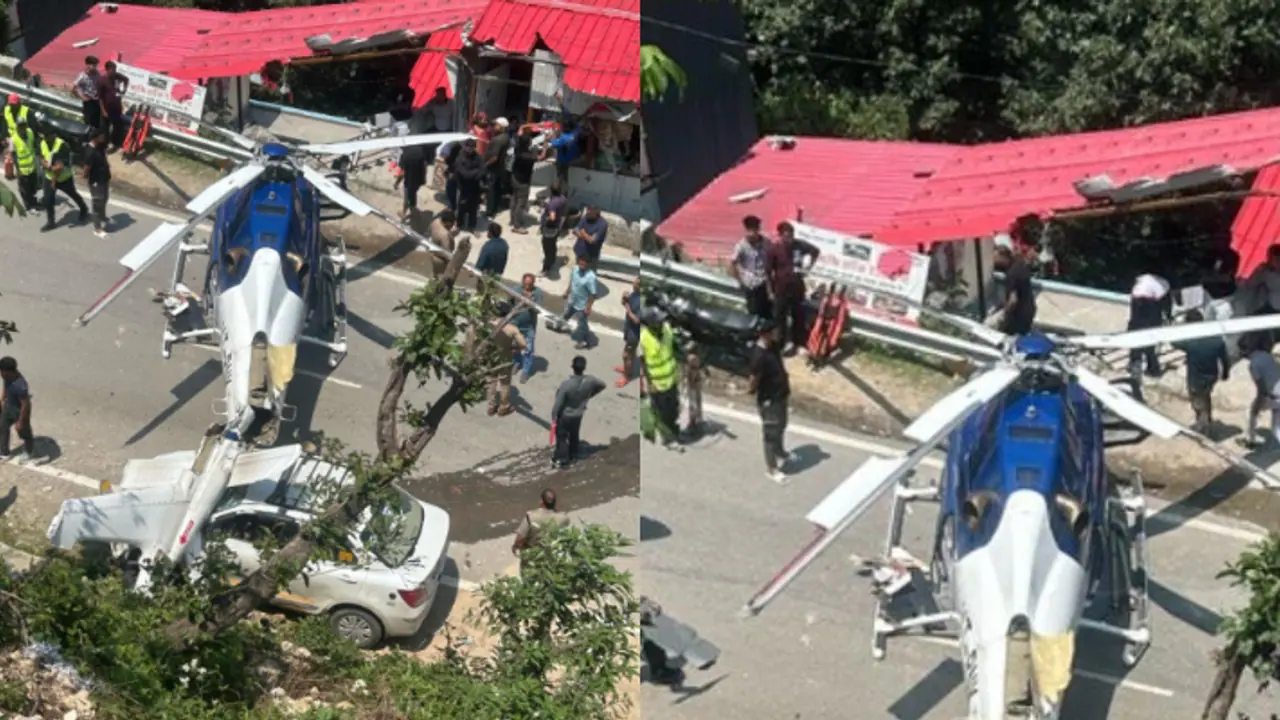 helicopter emergency landing in uttarakhand helicopter emergency landing in uttarakhand