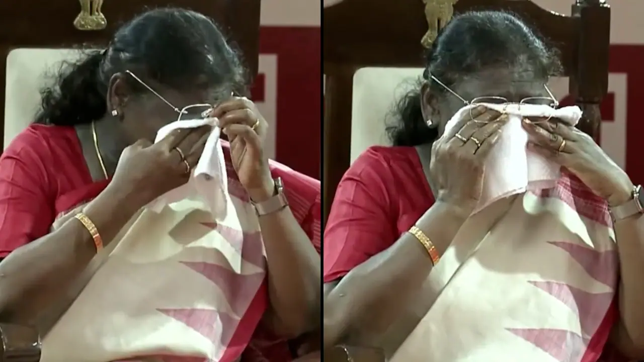 President Murmu Gets Emotional Over Special Birthday Tribute by Visually Impaired Students