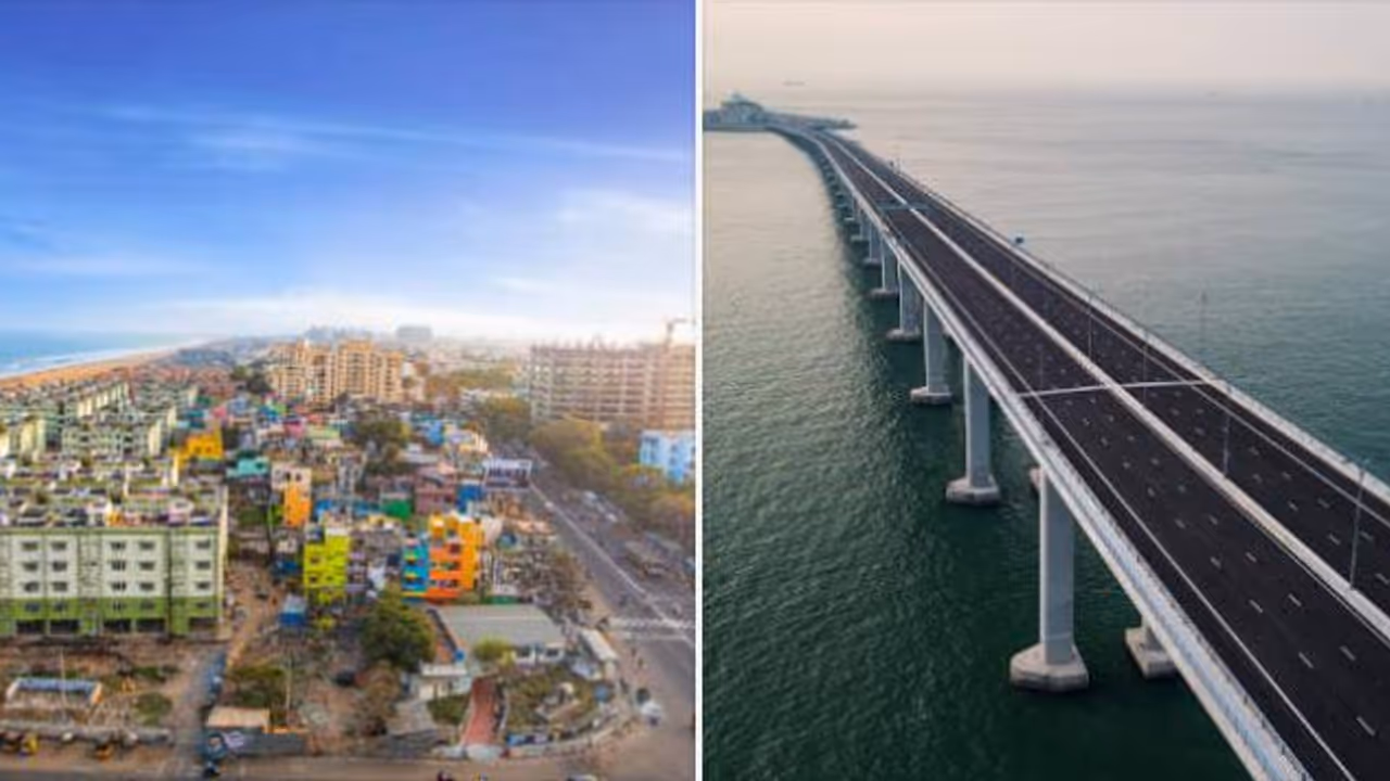 Sea bridge in Chennai