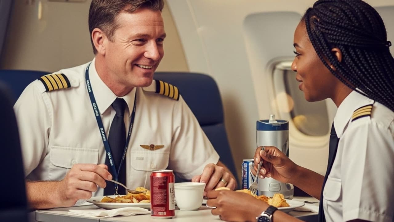Airline rules about pilot and copilot meals