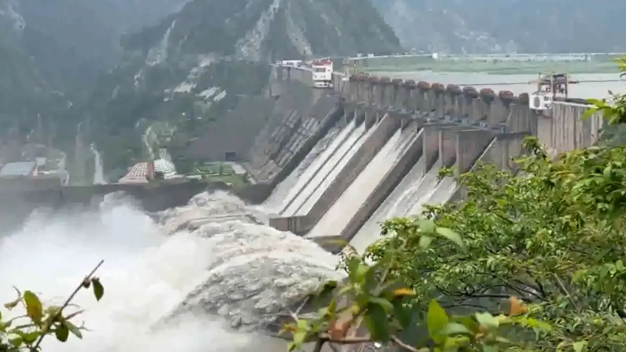 Salal Dam Gates Opened in J&K After Heavy Rain Swells Chenab River