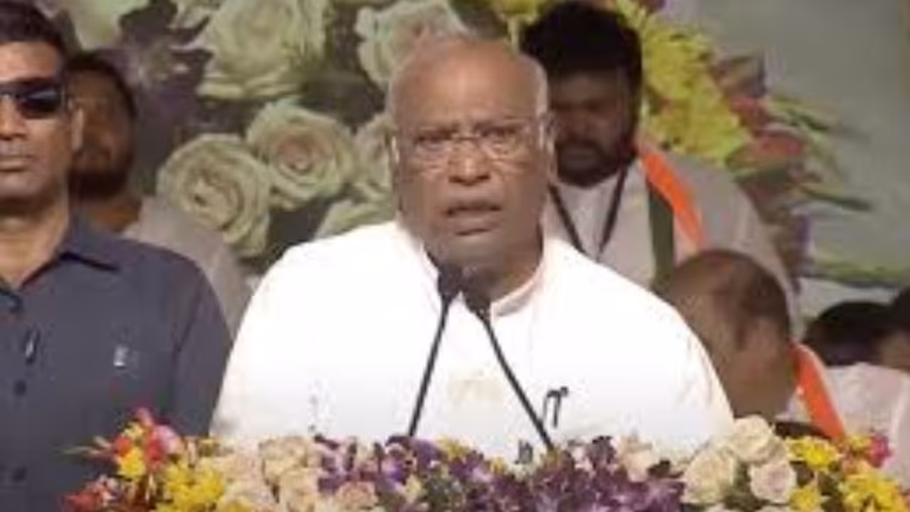 Congress Chief Kharge Slams BJP Secularism Socialism in Constitution Untouchable Congress Chief Kharge Slams BJP Secularism Socialism in Constitution Untouchable