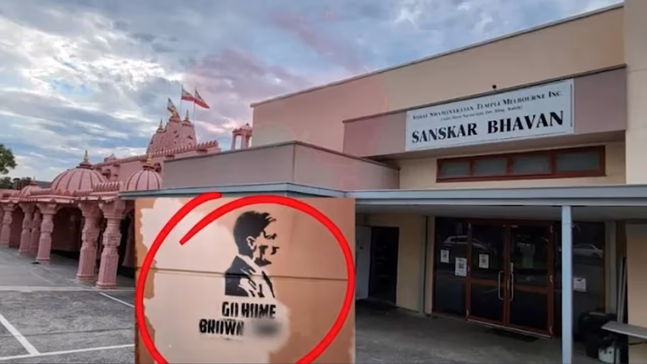 Hindu Temple Defaced In Australia With Racist Graffiti