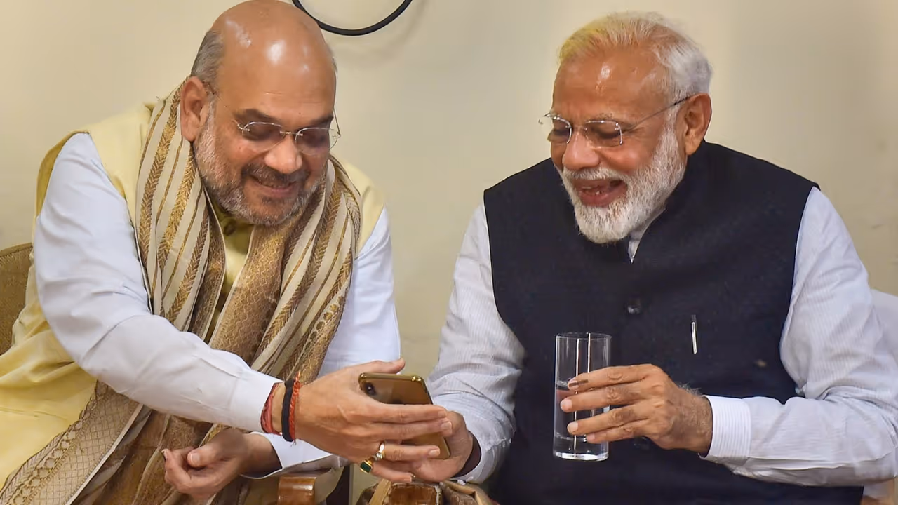 Modi with Amit Shah