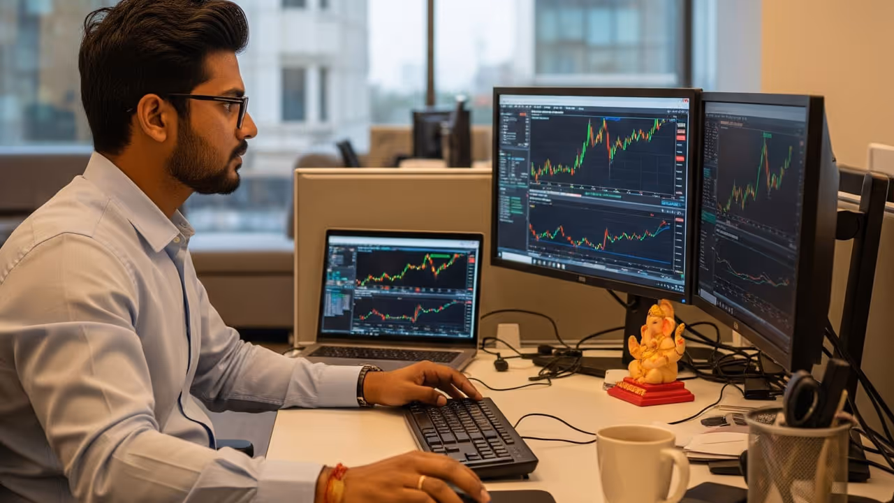 Share Market in Office Time