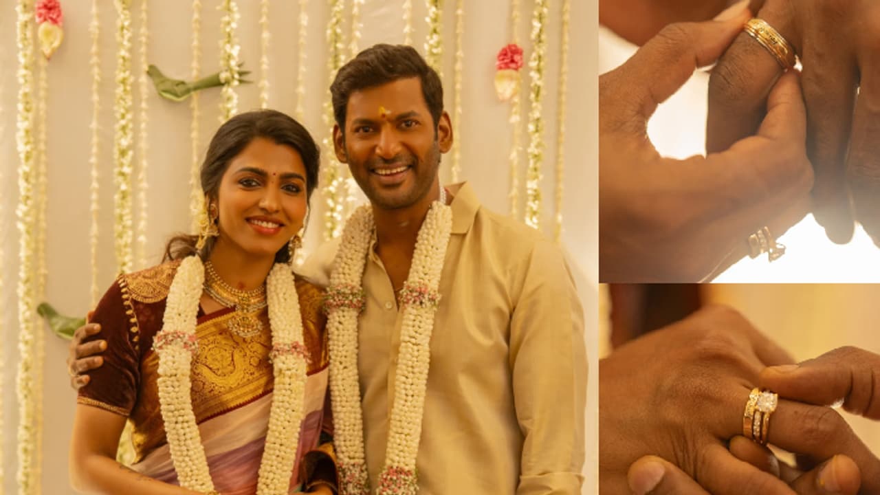 sai dhanshika and vishal engagement sai dhanshika and vishal engagement