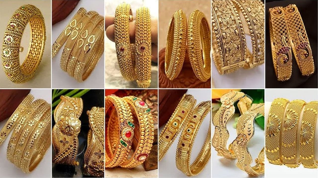 Intricate Designs gold Plated Bangles ideas