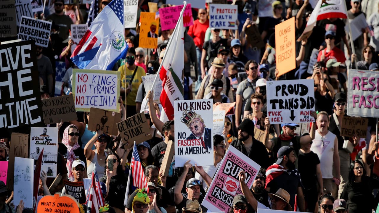 Millions Join No Kings Protest Against Trump Policies Across America Millions Join No Kings Protest Against Trump Policies Across America