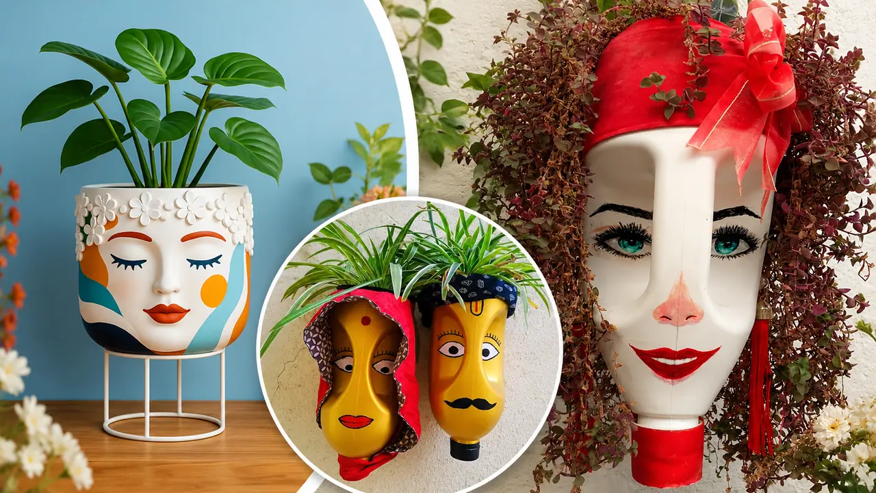Human Face Planter DIY Human Face Planter DIY
