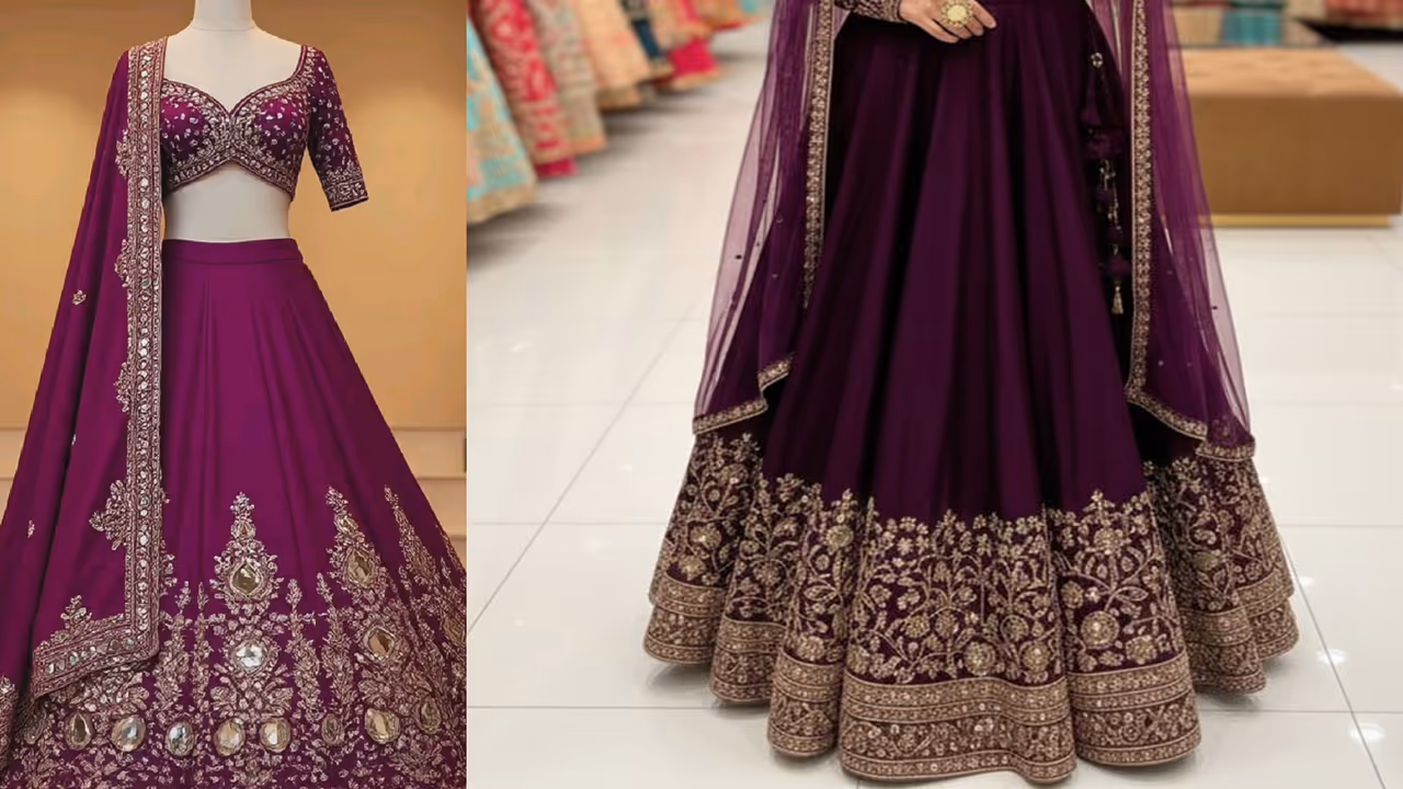 zari work lehenga best colors for wedding and reception look zari work lehenga best colors for wedding and reception look