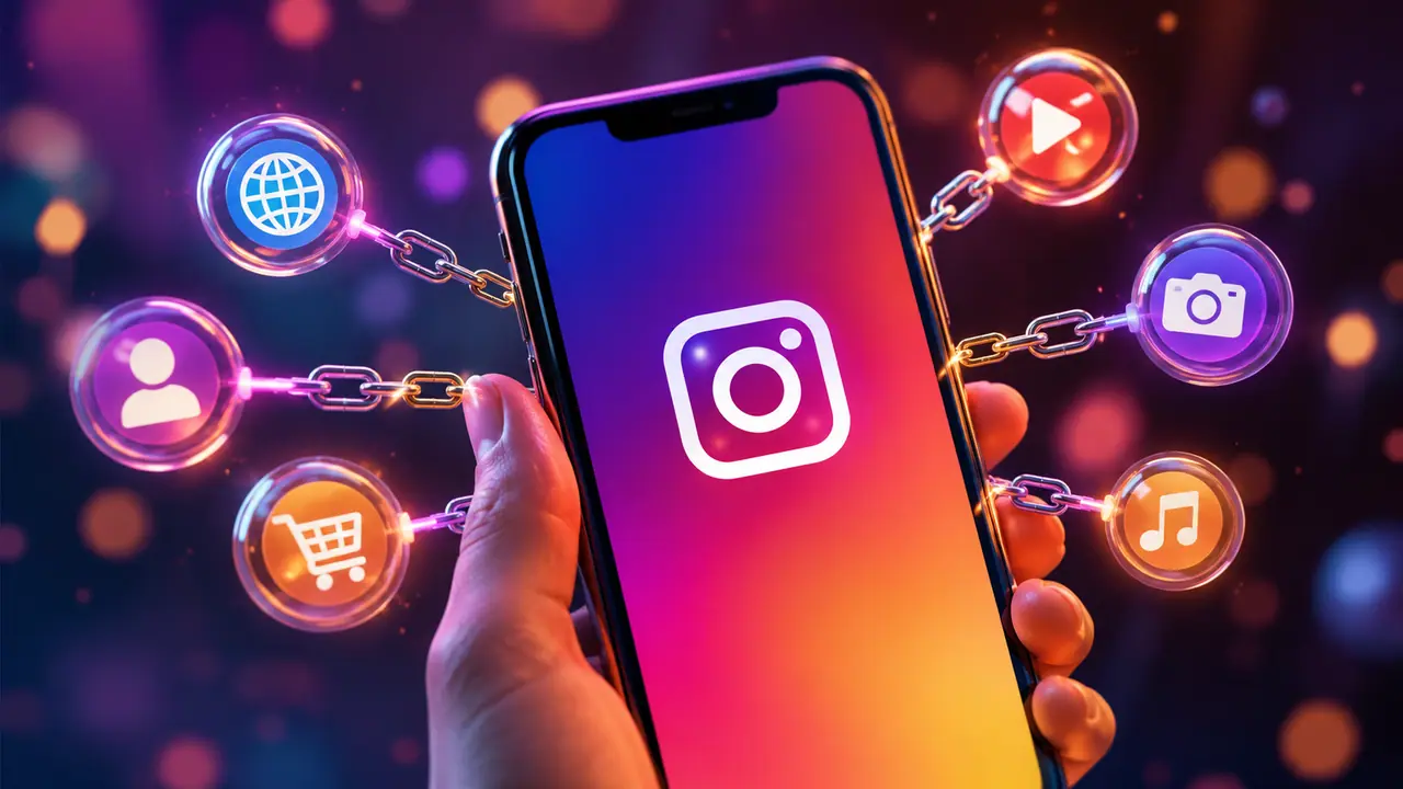 instagram bio add multiple links guide five external links reorder profile india
