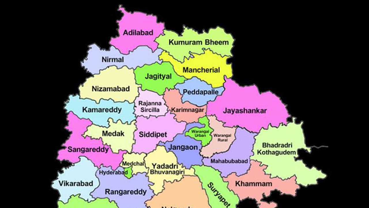 telangana map telangana map