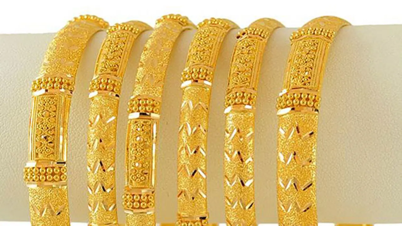 Gold bangles