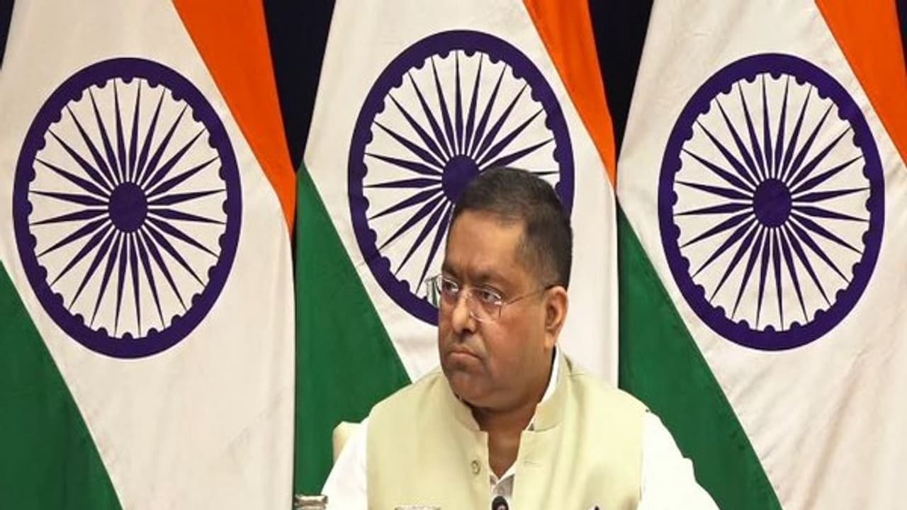  MEA Spokesperson Randhir Jaiswal (Photo/MEA YouTube)