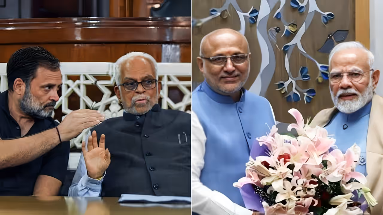 B Sudershan Reddy and CP Radhakrishnan