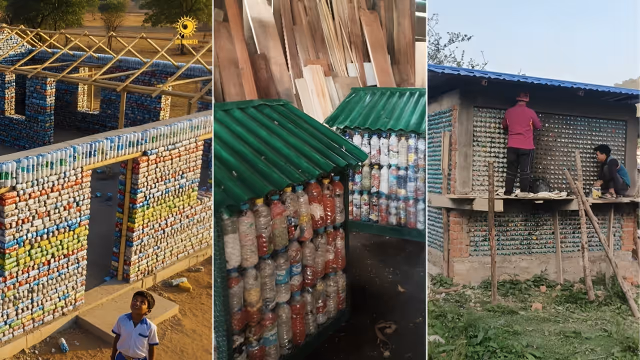Turning Plastic Waste Into Toilets and Classrooms, One Bottle at a Time