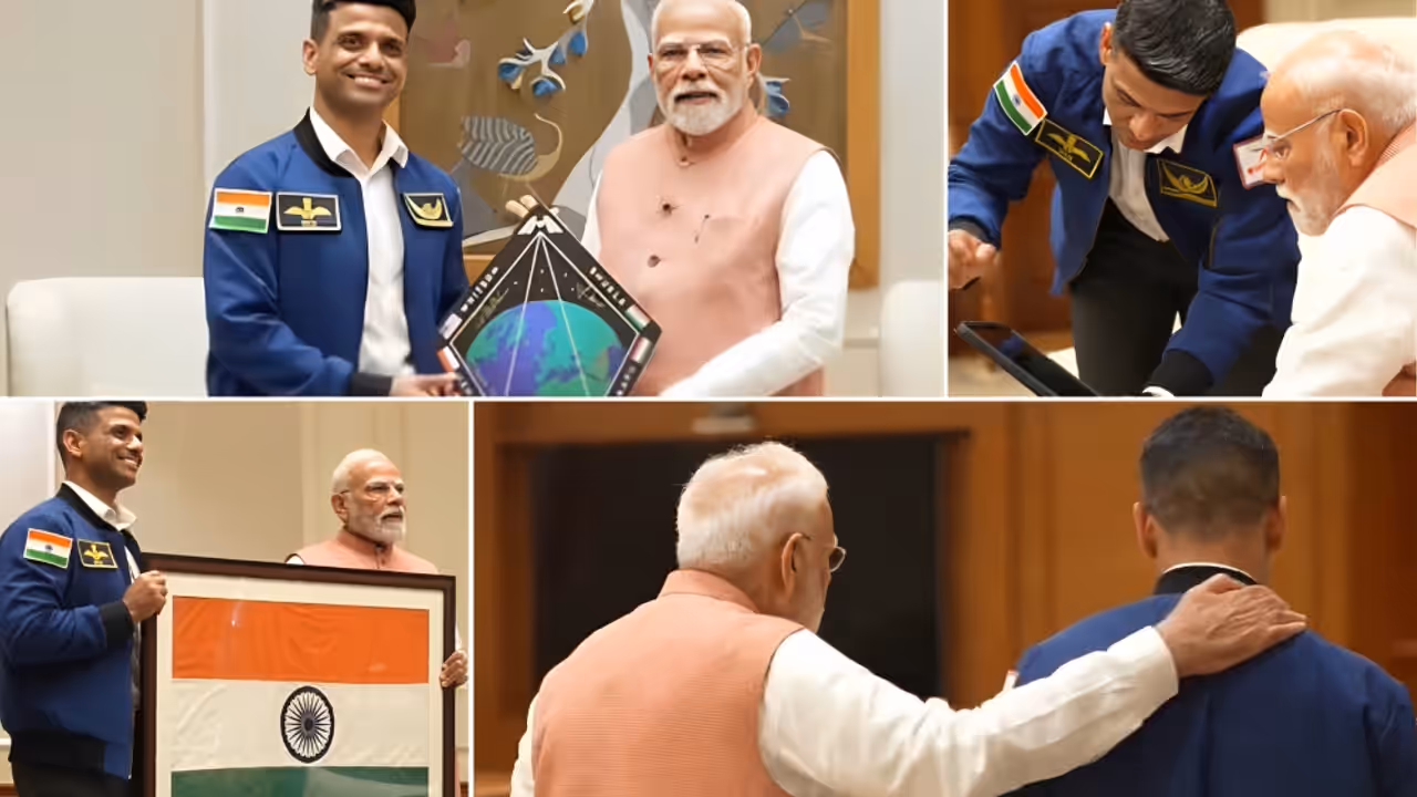 PM Modi meets Shubhanshu Shukla