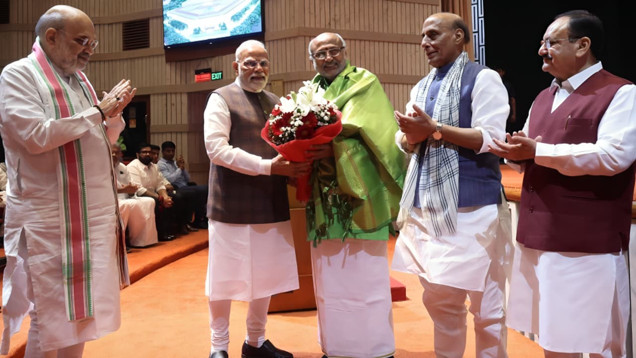 PM Modi lauds enthusiasm for Thiru CP Radhakrishnan's candidature for the Vice Presidency