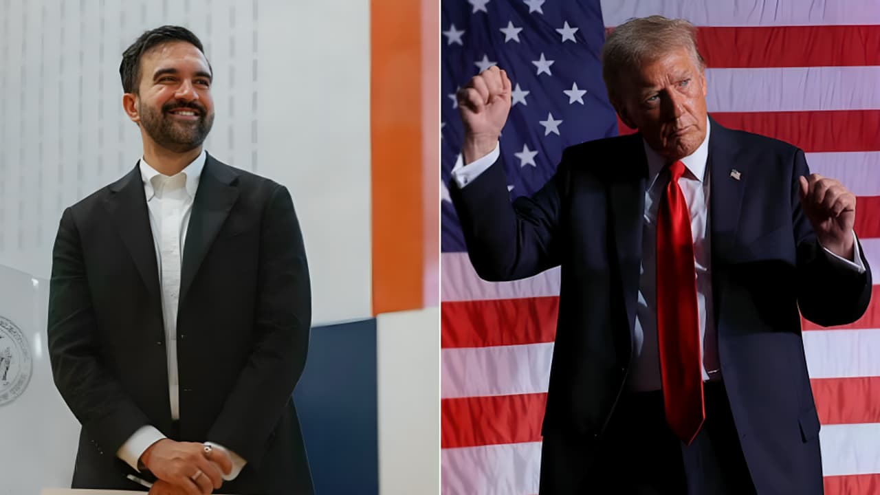 US President Donald Trump breaks into his signature 'YMCA' dance after mocking Zohran Mamdani US President Donald Trump breaks into his signature 'YMCA' dance after mocking Zohran Mamdani
