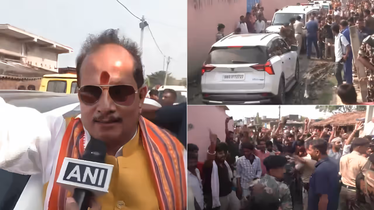 Bihar elections: Deputy CM's convoy attacked Bihar elections: Deputy CM's convoy attacked