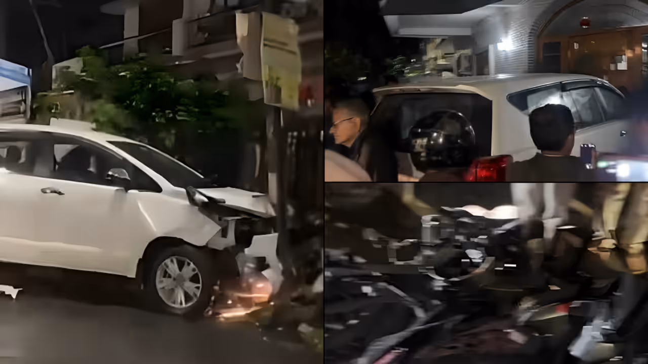 Dehradun crash videos viral Speeding SUV Ploughs Into Vehicles In Uttarakhand capital One Dead Dehradun crash videos viral Speeding SUV Ploughs Into Vehicles In Uttarakhand capital One Dead