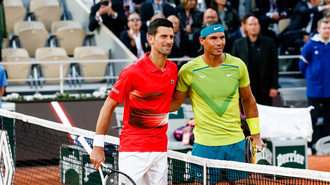 Rafael Nadal and Novak Djokovic 