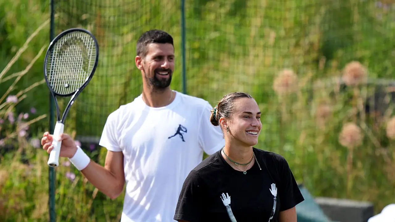 Novak Djokovic and Aryna Sabalenka Novak Djokovic and Aryna Sabalenka