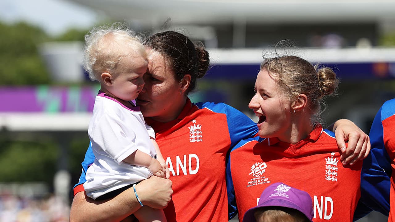 England Captain Nat Sciver Brunt with Her Son Theo England Captain Nat Sciver Brunt with Her Son Theo