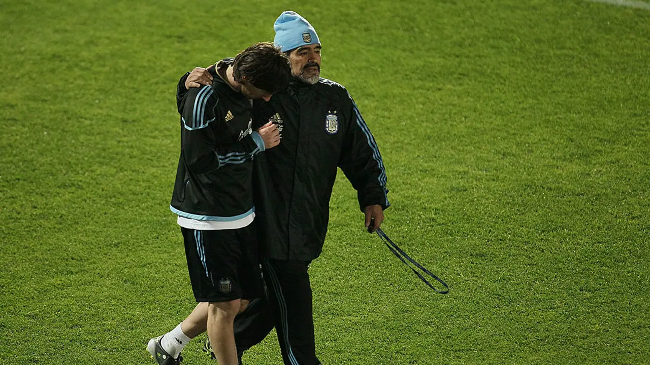 Lionel Messi and Diego Maradona (File Photo) Lionel Messi and Diego Maradona (File Photo)