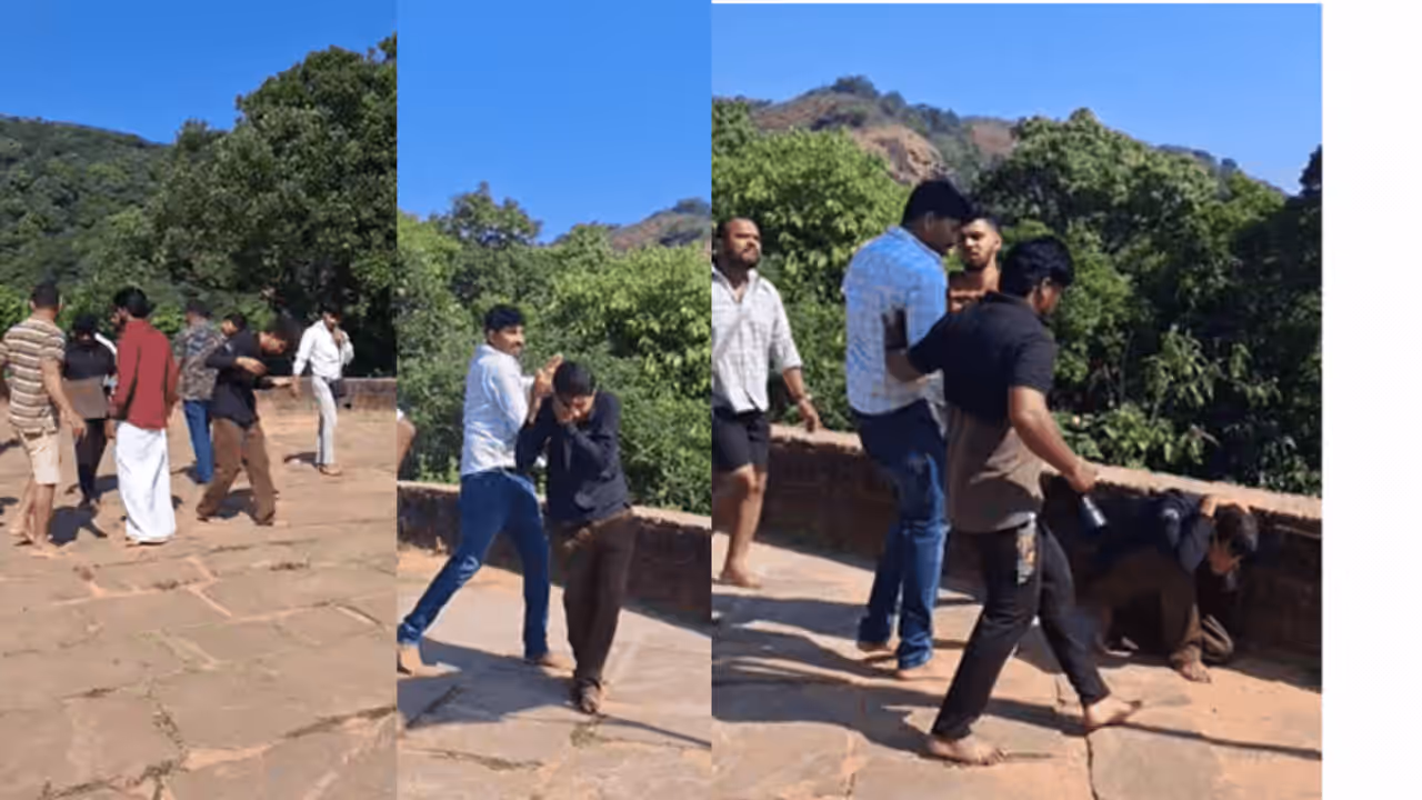 Pre Wedding Shoot Turns Violent Locals Attack Photographer at Sakleshpur Bettada Bhairaveshwara Temple Pre Wedding Shoot Turns Violent Locals Attack Photographer at Sakleshpur Bettada Bhairaveshwara Temple