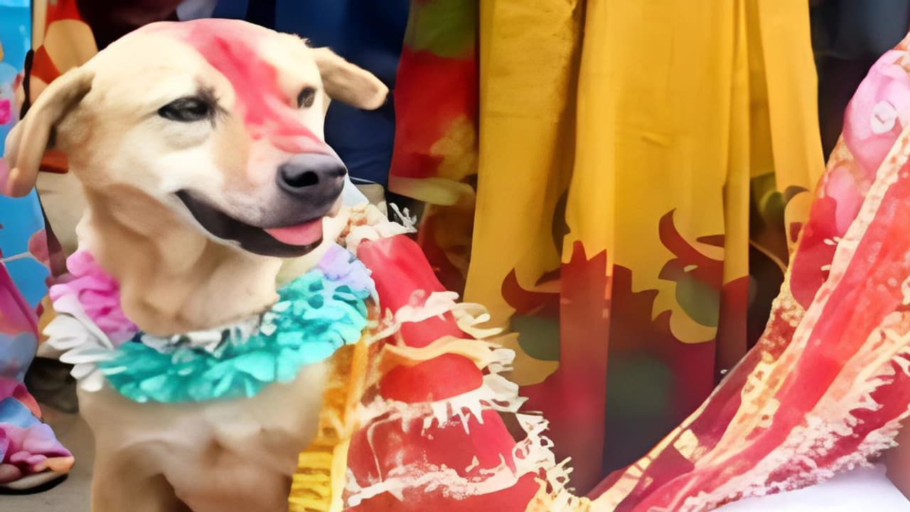 dog marriage with kid