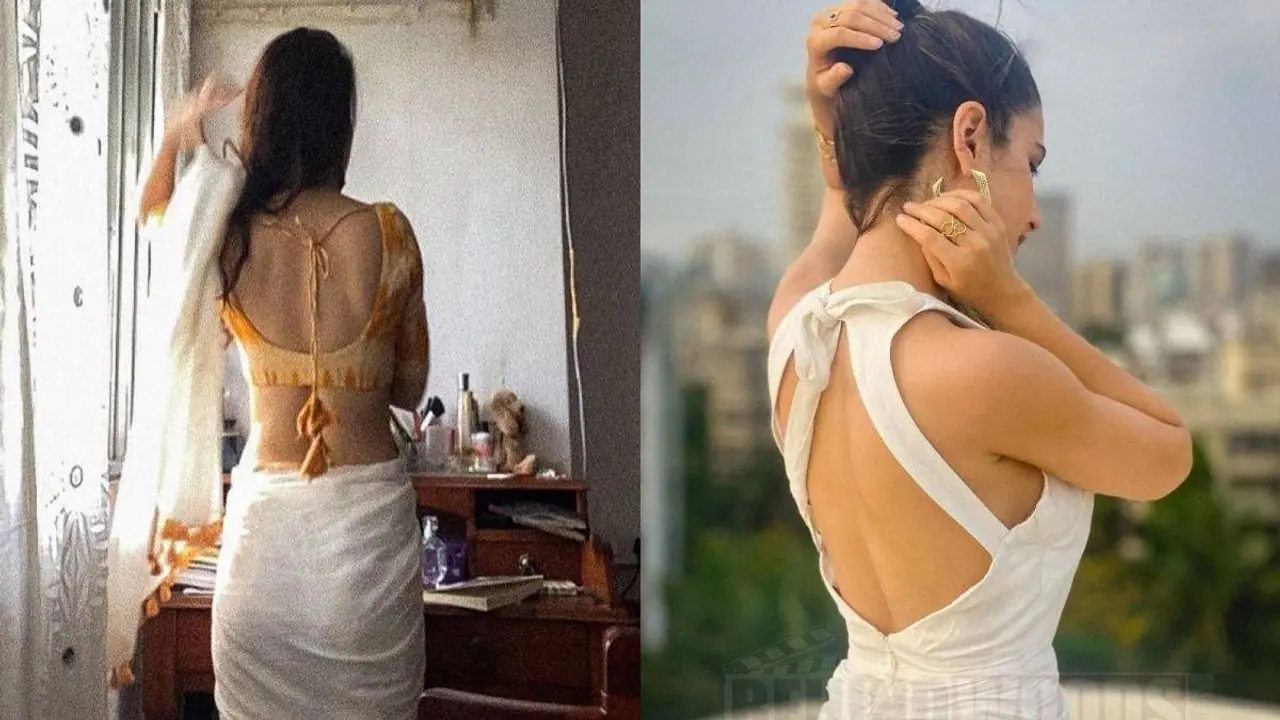 fatima sana shaikh back pose