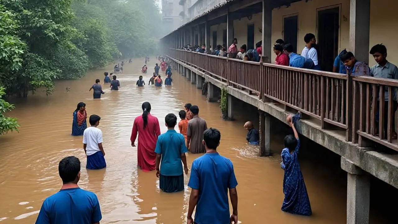 Jamshedpur school flood Jamshedpur school flood