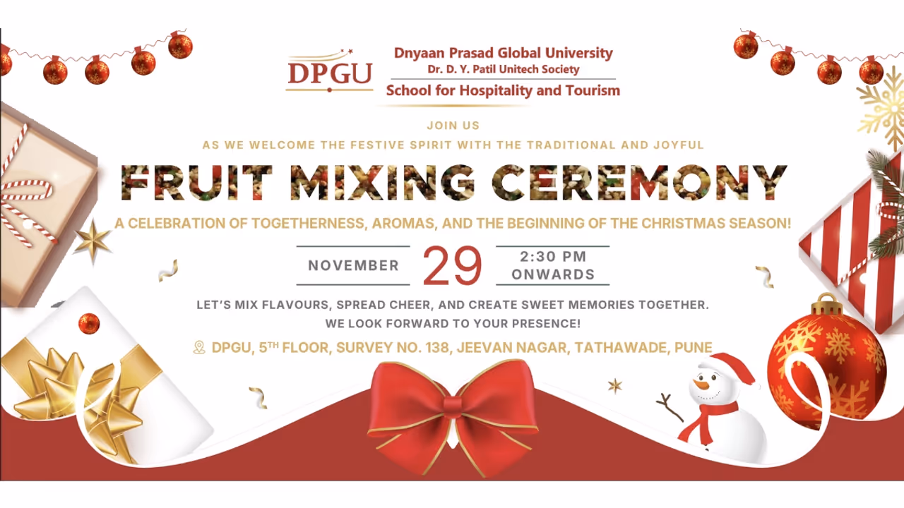 DPGU School for Hospitality and Tourism Hosts Annual Fruit Mixing Ceremony