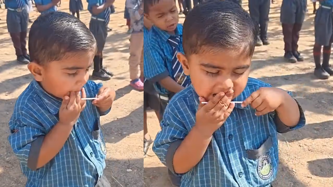 Kid Eats Lollipop During School Prayer Kid Eats Lollipop During School Prayer