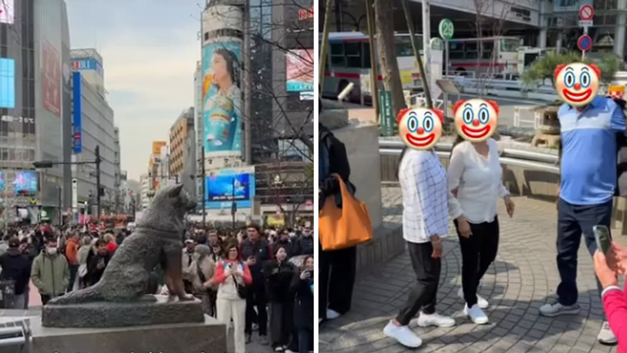 Tourists Slammed for Queue Jumping at Hachiko Statue Tourists Slammed for Queue Jumping at Hachiko Statue
