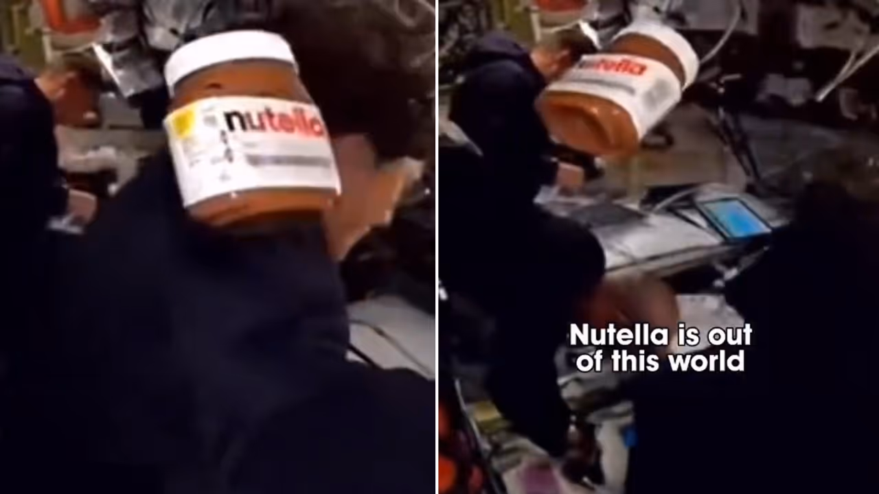 Nutella Tub Floats In NASA's Artemis II Spacecraft Nutella Tub Floats In NASA's Artemis II Spacecraft