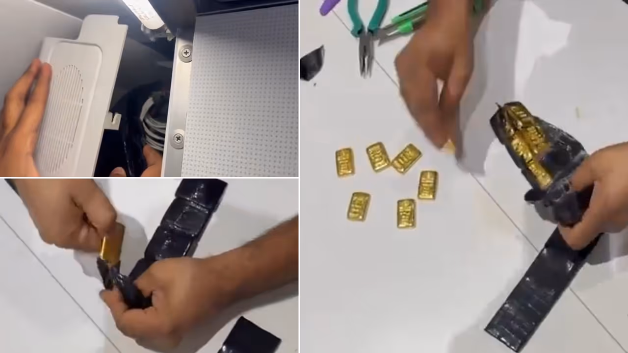 WATCH: Customs Find Rs 4.27 Crore Gold Haul Hidden In IndiGo Aircraft's Speaker Box WATCH: Customs Find Rs 4.27 Crore Gold Haul Hidden In IndiGo Aircraft's Speaker Box