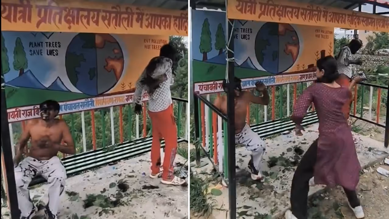 Uttarakhand Viral Video: Men Accused Of Harassing Girls Thrashed With 'Bicchu Booti', Face Blackened (WATCH) Uttarakhand Viral Video: Men Accused Of Harassing Girls Thrashed With 'Bicchu Booti', Face Blackened (WATCH)