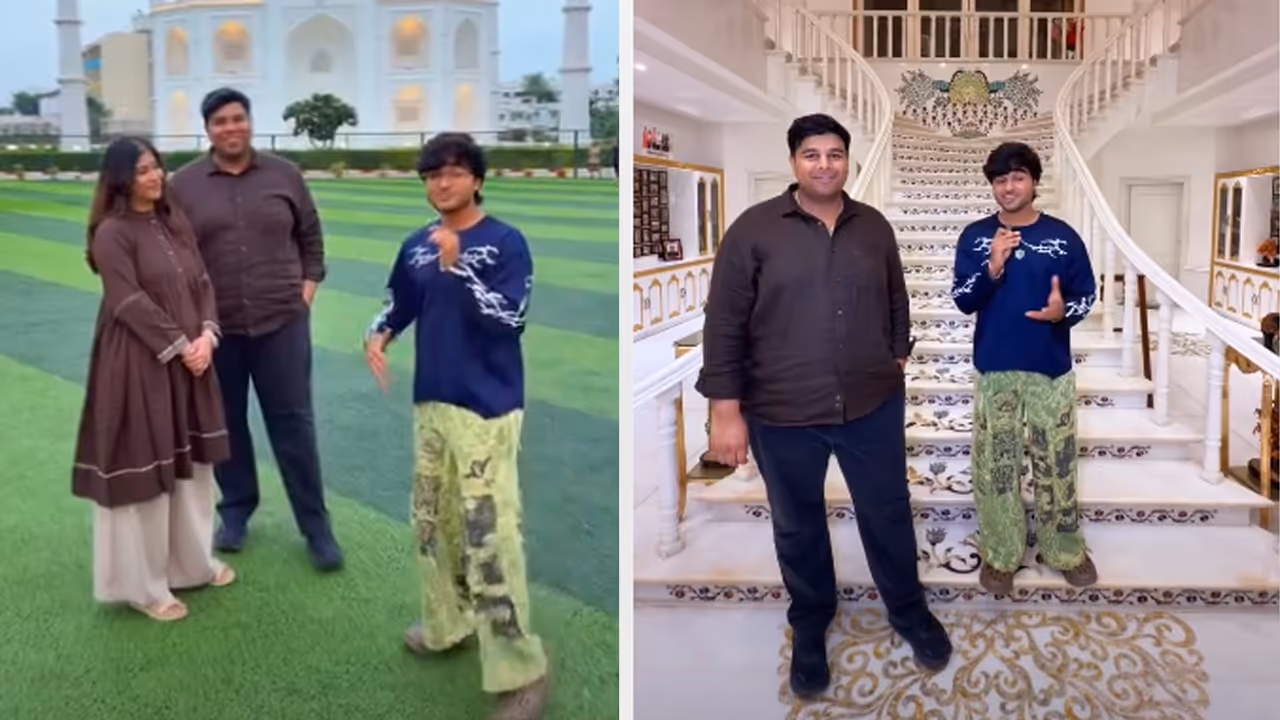 MP Man Builds Taj Mahal Inspired 4BHK Home for Wife, Stunning House Tour Goes Viral (WATCH) MP Man Builds Taj Mahal Inspired 4BHK Home for Wife, Stunning House Tour Goes Viral (WATCH)
