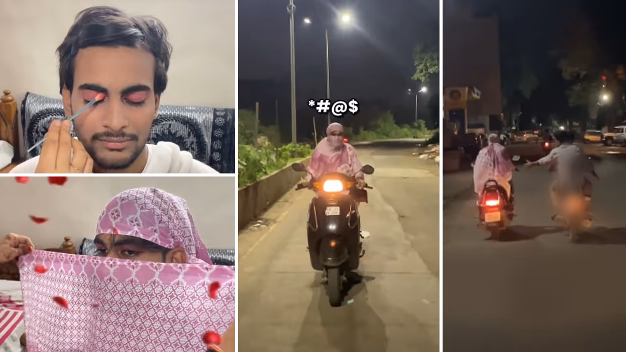 Man Dresses as Woman to Test Eve Teasing, Gets Followed Moments After Stepping Outside; Video Goes Viral (WATCH) Man Dresses as Woman to Test Eve Teasing, Gets Followed Moments After Stepping Outside; Video Goes Viral (WATCH)
