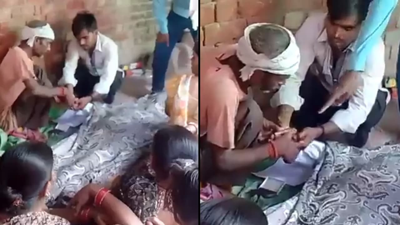 UP SHOCKER! Dead Man’s Thumbprint on Blank Papers? Lucknow Viral Video Sparks Property Dispute Probe UP SHOCKER! Dead Man’s Thumbprint on Blank Papers? Lucknow Viral Video Sparks Property Dispute Probe