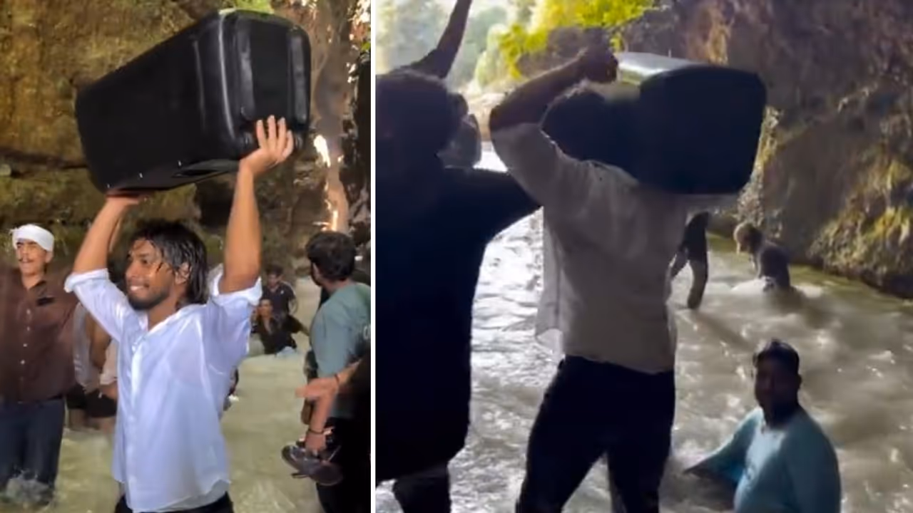 Uttarakhand Cave Turns Into Dance Floor As Men Blast Music, Viral Video Sparks Fury | WATCH Uttarakhand Cave Turns Into Dance Floor As Men Blast Music, Viral Video Sparks Fury | WATCH